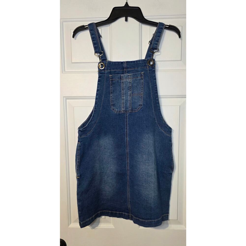 Hot Kiss Vintage Y2K Denim Jumper Dress Size 7